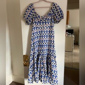 New Zara Blue Off Shoulder Dress (never worn)